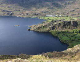 Vista del Lago de Sanabria desde la ruta de San Martín de Castañeda a Ribadelago.