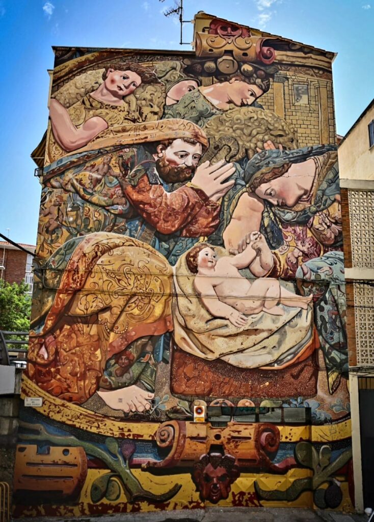 mural Natividad de Carlos Adeva, zamora