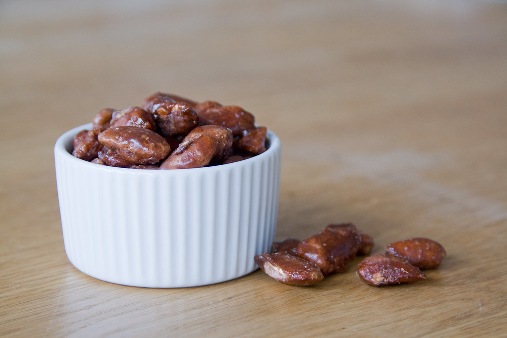 Almendras garrapiñadas